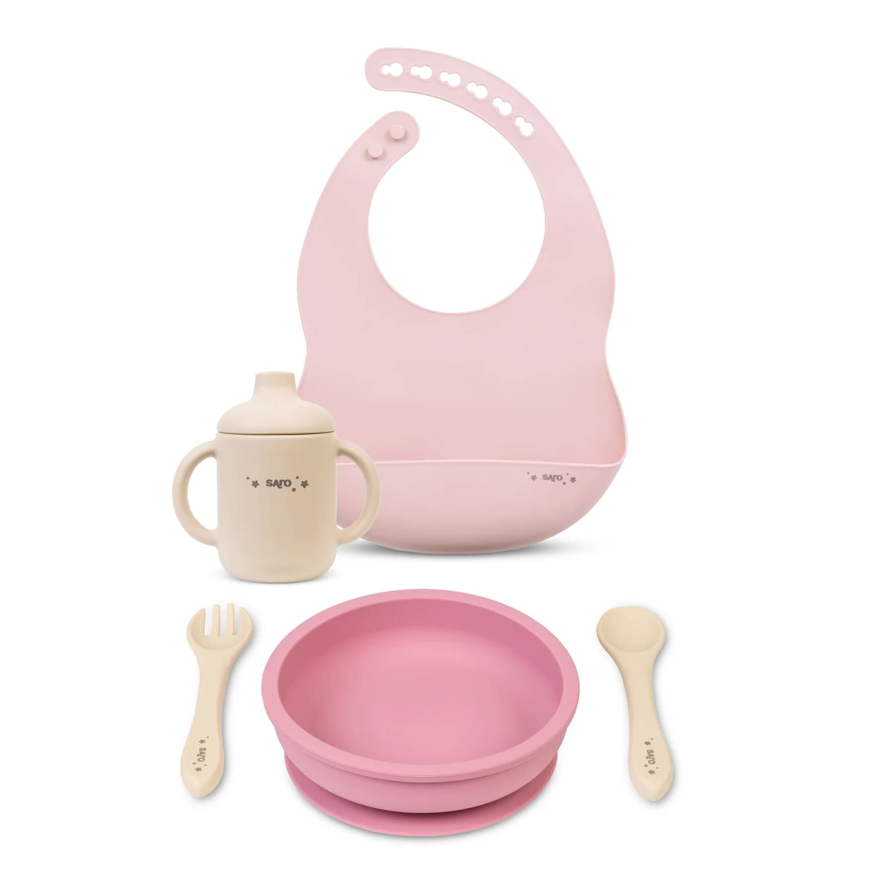 Saro Conjunto de Refeição "Food & Fun" 5 Peças Rosa