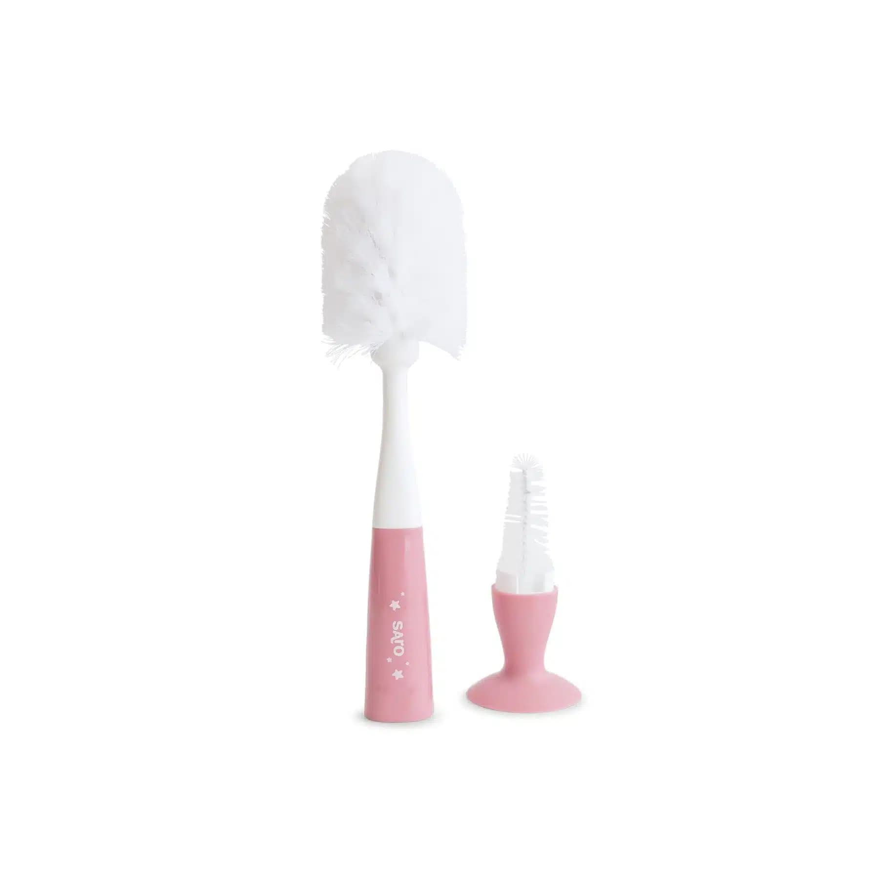 Saro escova limpeza do biberão e tetina dusty pink