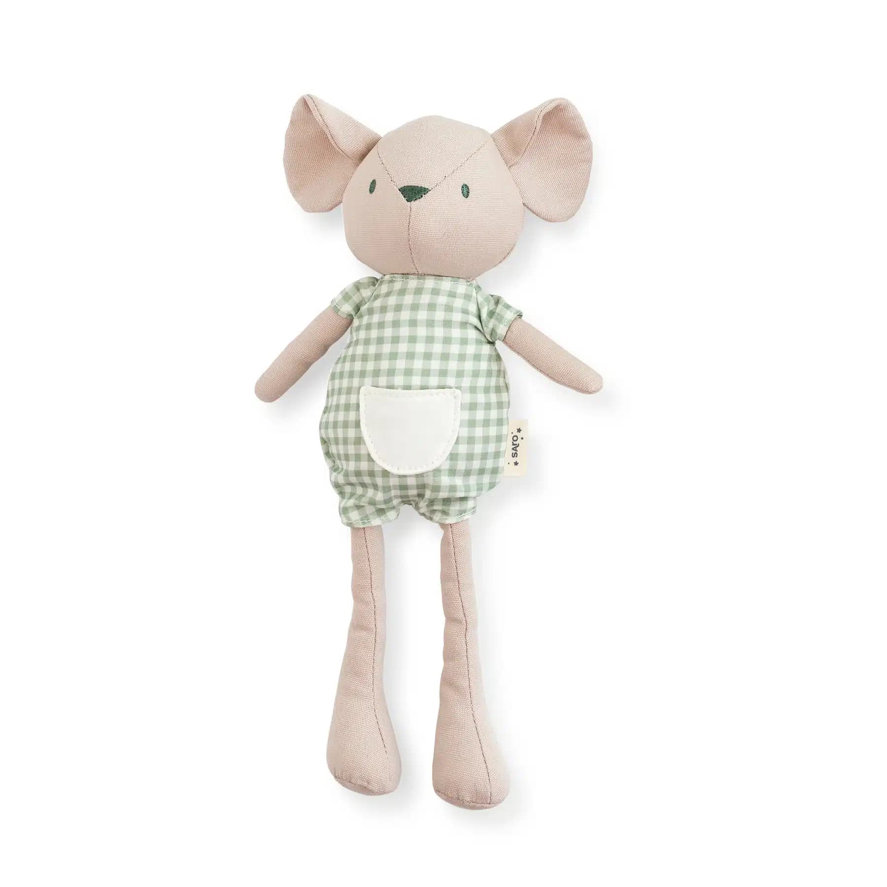 Saro Boneco de Trapos Rato Basil Spring Cotage