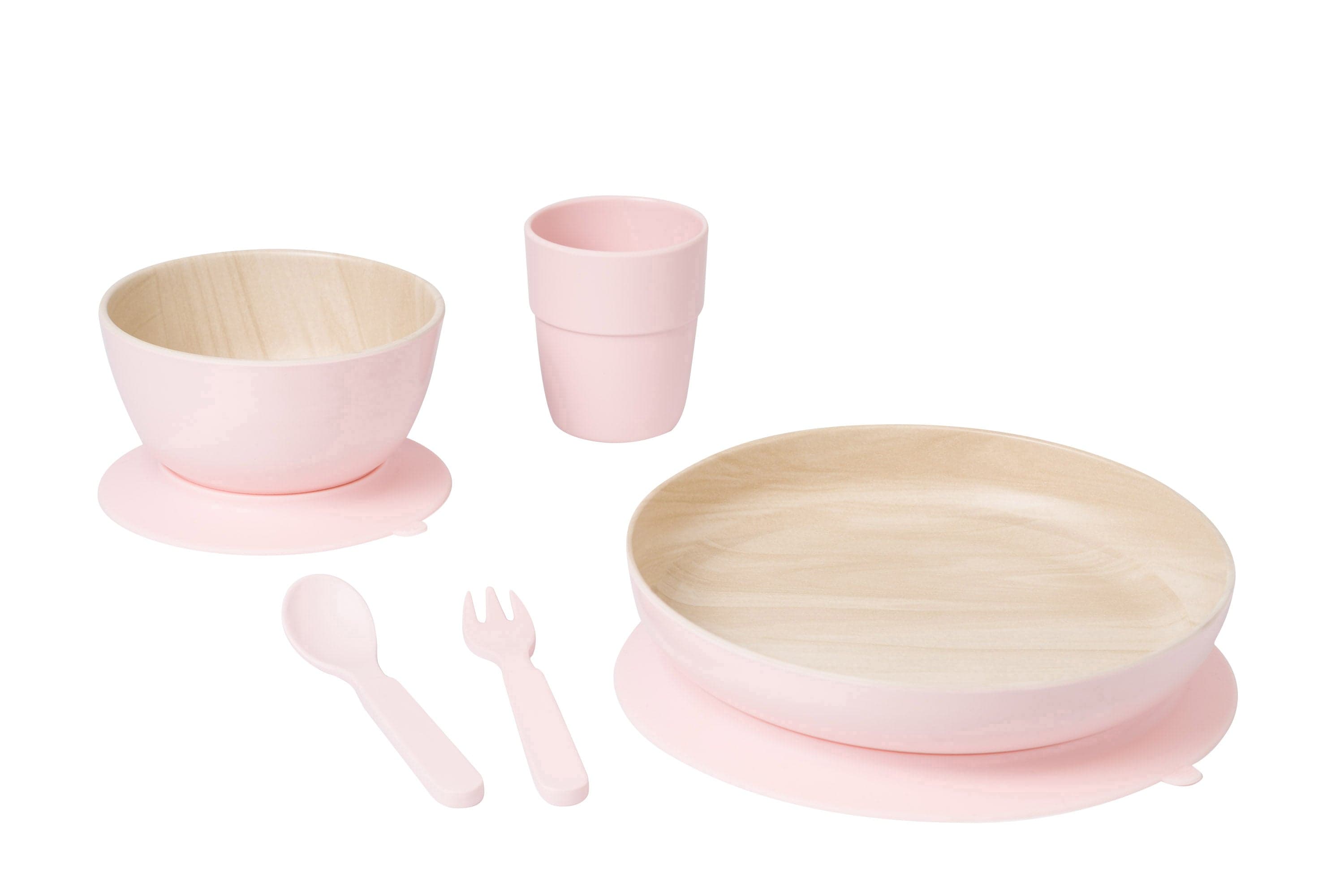 Saro Louça Melamina Nordic Rosa 5 Peças