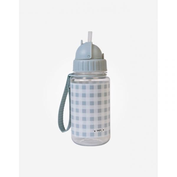 Saro Garrafa com Palhinha e Alça Cinza 400ml