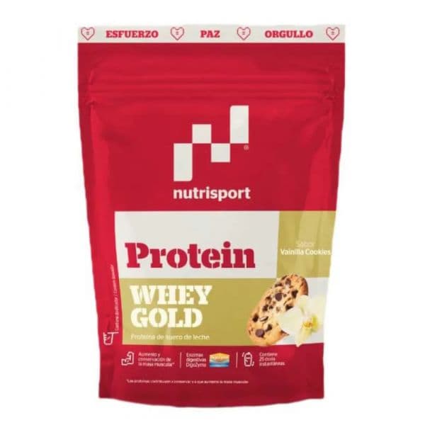 NutriSport  Whey Gold  Baunilha & Biscoitos 500g