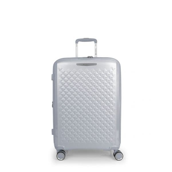 Gabol Mala Com Rodinhas Queens Spinner Tsa Expandable 72.5/80.2l Silver One Size