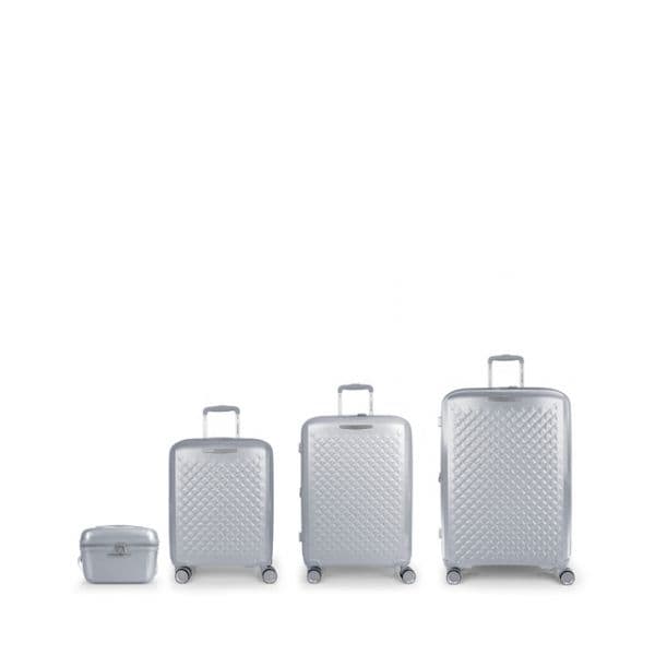 Gabol Mala Com Rodinhas Queens Spinner Tsa Expandable 237.9l 4 Unidades Silver One Size