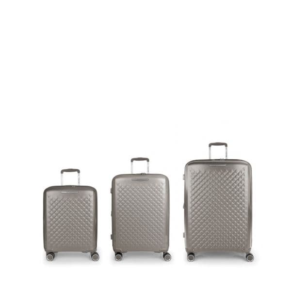 Gabol Mala Com Rodinhas Queens Spinner Tsa Expandable 224.2l 3 Unidades Champagne One Size