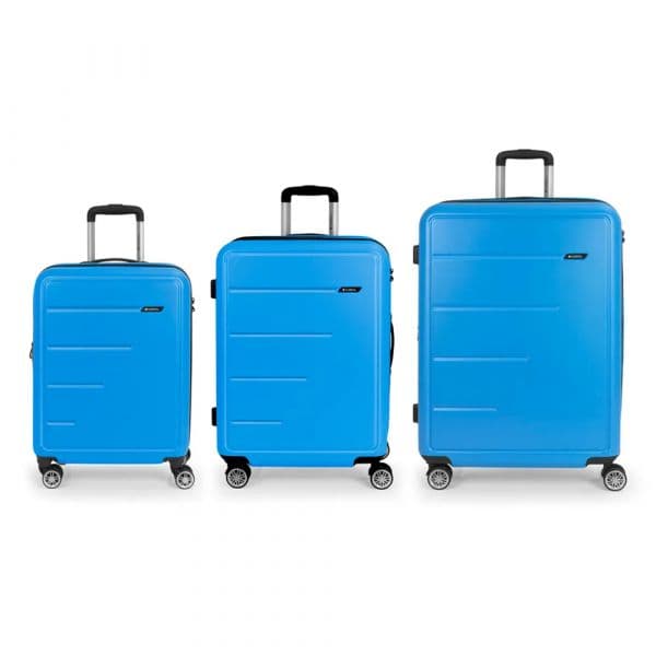 Gabol Mala Com Rodinhas Future Plus Spinner Expandable 217l 3 Unidades Sky Blue One Size