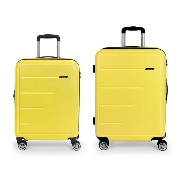 Gabol Mala Com Rodinhas Future Plus Spinner Expandable 111l 2 Unidades Yellow One Size