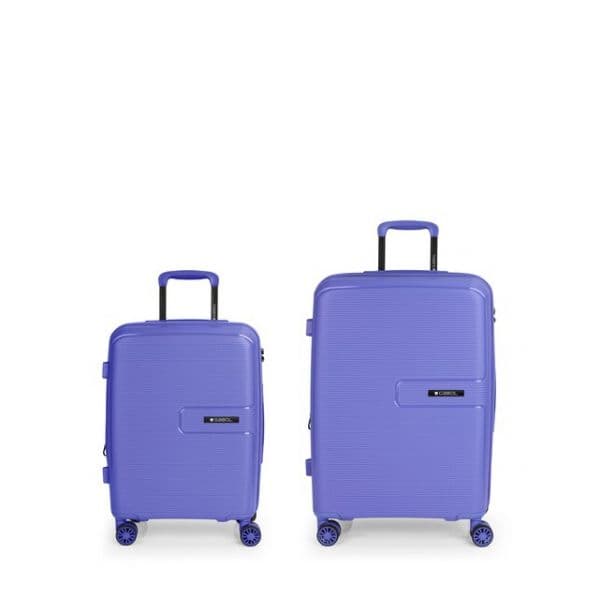 Gabol Mala Com Rodinhas Steady Spinner Expandable 113.8l 2 Unidades Lilac One Size