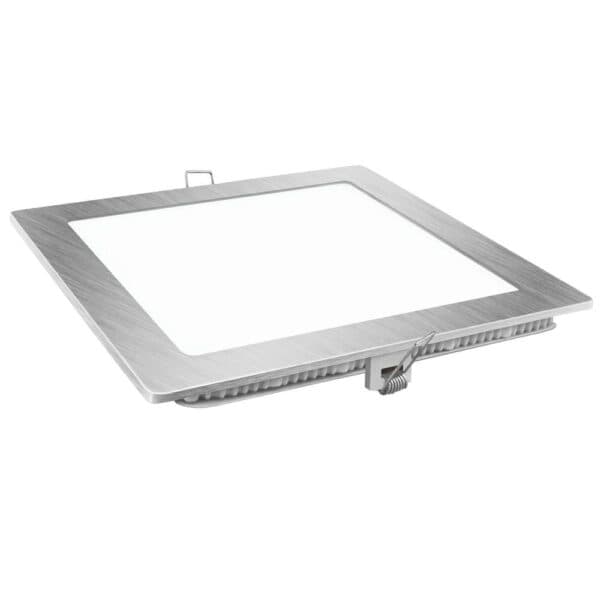 DOWNLIGHT LED CUADRADO PLATA 12W.FRIA