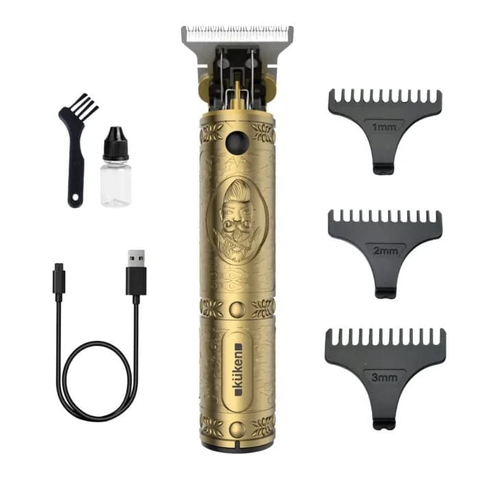 Kuken Máquina de Barbear e Aparador de Cabelo Profissional Dourado 34017/C67017