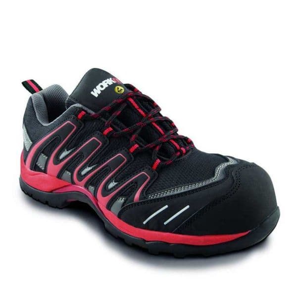 Workfit Trail Esd Safety Shoes Preto,Rosa 43 - 8425160466879
