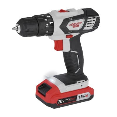 TALADRO WORGRIP PERCUTOR 20V. 1,5 2 BAT
