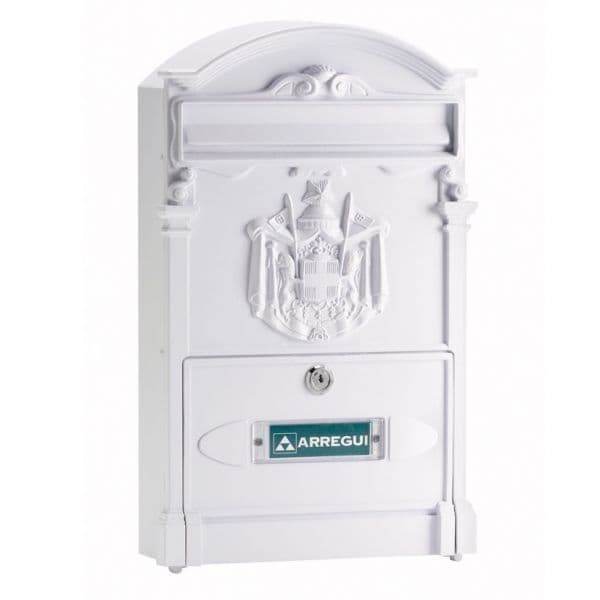 Arregui Caixa de Correio de Alumínio 26X9XH42 cm. Branco