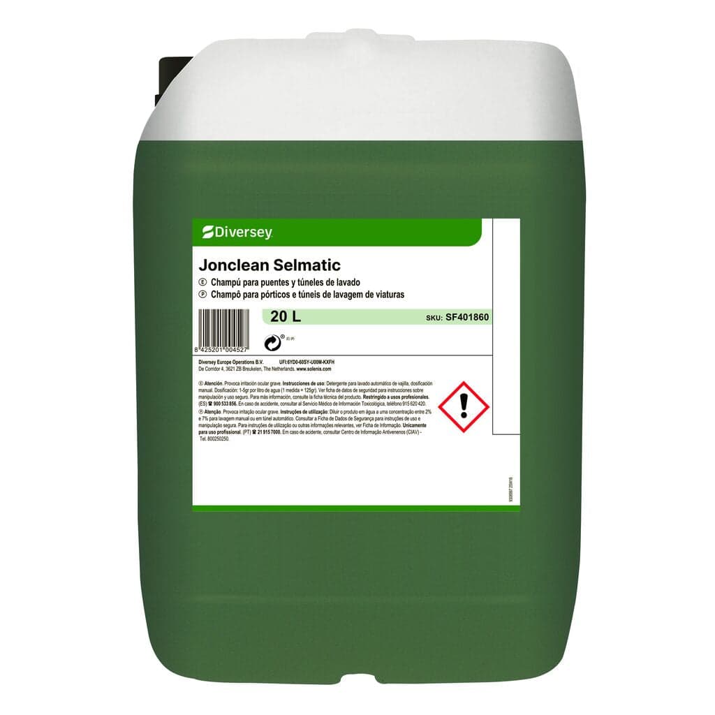 Diversey Jonclean Selmatic – Champô Concentrado para Túneis e Pórticos de Lavagem Automática 20L