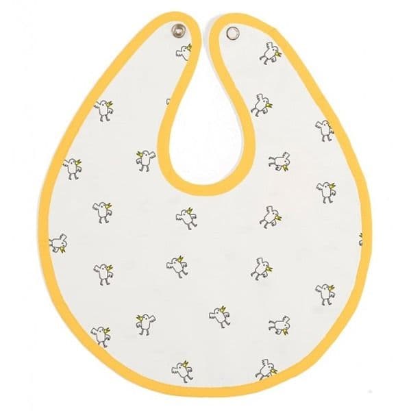 Baby Bites Babete Impermeável Amarelo - 002BABEPOLL