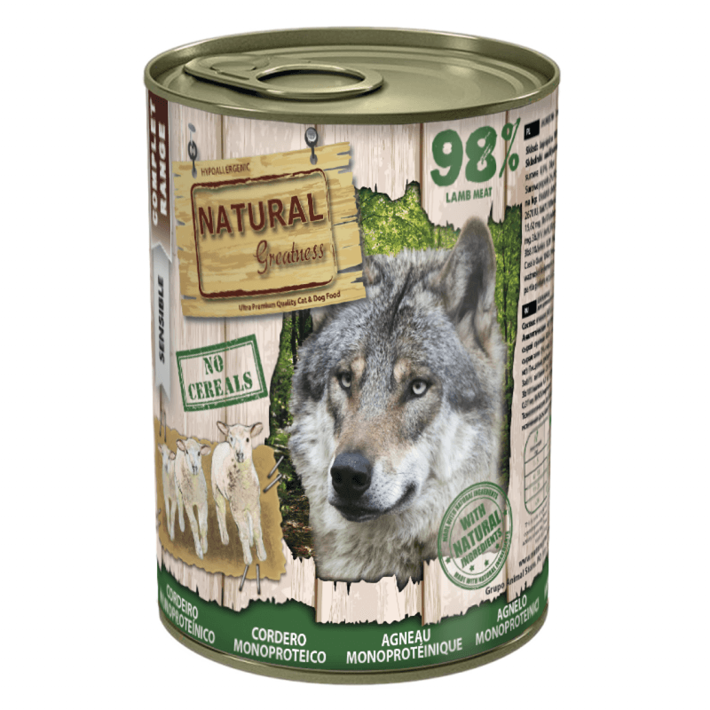 Ração Húmida Natural Greatness Lamb 400g