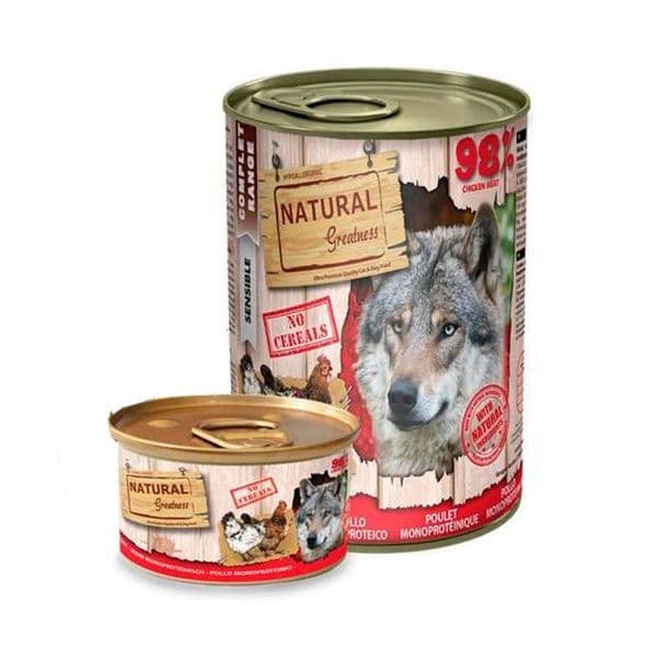 Ração Húmida Natural Greatness Chicken 400g