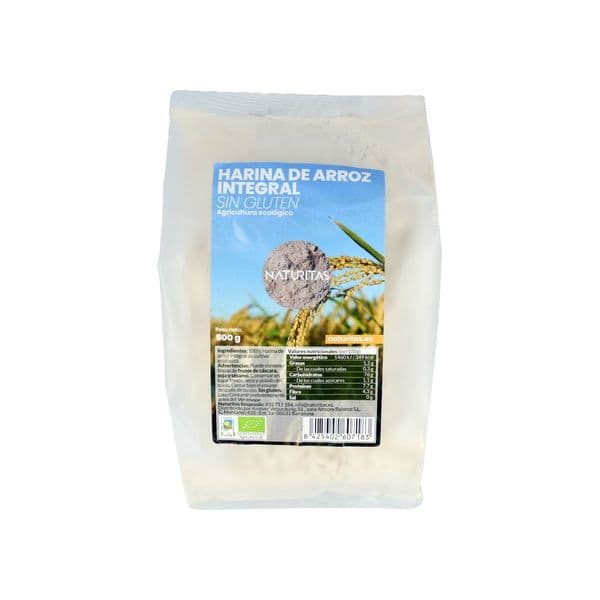 Naturitas Farinha de Arroz Integral sem Glúten Bio 500g