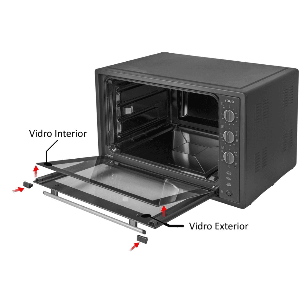 Mini Forno Sogo HOR-SS-10570 - 70L 1840W