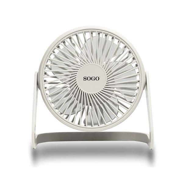 Sogo Mini Ventilador de Mesa VEN-SS-21401-W