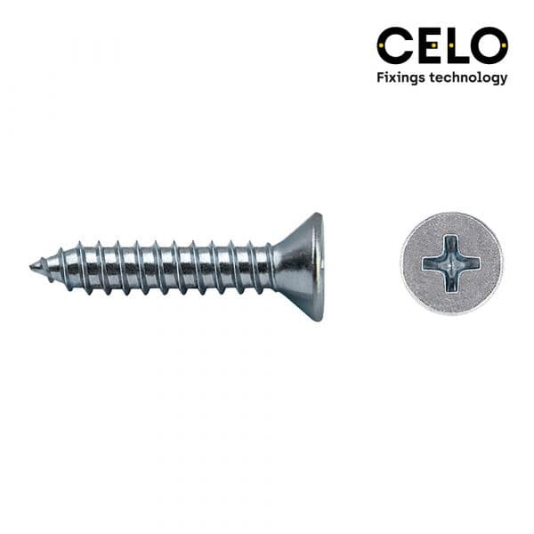 Celo Caixa 250 Uni. Parafuso Chapa Escareador Philips Din/ref 7982 4,8x32 Galvanizado - ELK17416