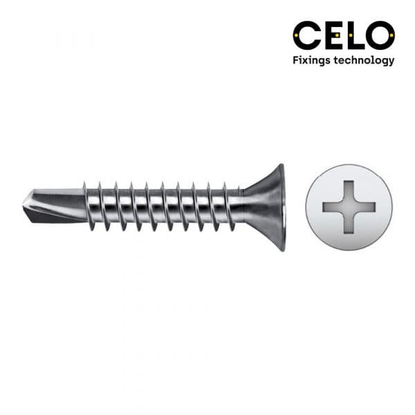 Celo Caixa 250 Uni. Ponta Broca Escariado Philips Din/ref 7504P 5,5x38 Galvanizado - ELK17301