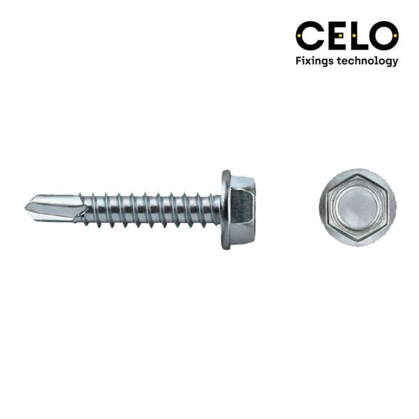 Celo Caixa 250 Uni. Ponta Broca Hexagonal Din/ref 7504K 4,8x50 Galvanizado - ELK17385