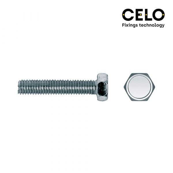 Celo Caixa 250UN Parafuso Metrico Hexagonal Din/ref 933 5X20 Zincado - ELK17115