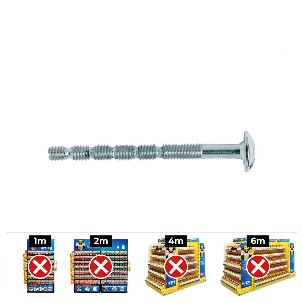 Celo Caixa 1.000 Parafuso de Alça de Multillength Din / Ref Tirm 4X45 Nickel Plated