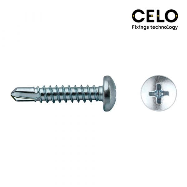 Celo Caixa 200 Uni. Ponta Broca Cabeça de Queijo Philips Din/ref 7504n 4,8x63 Galvanizado - 17368