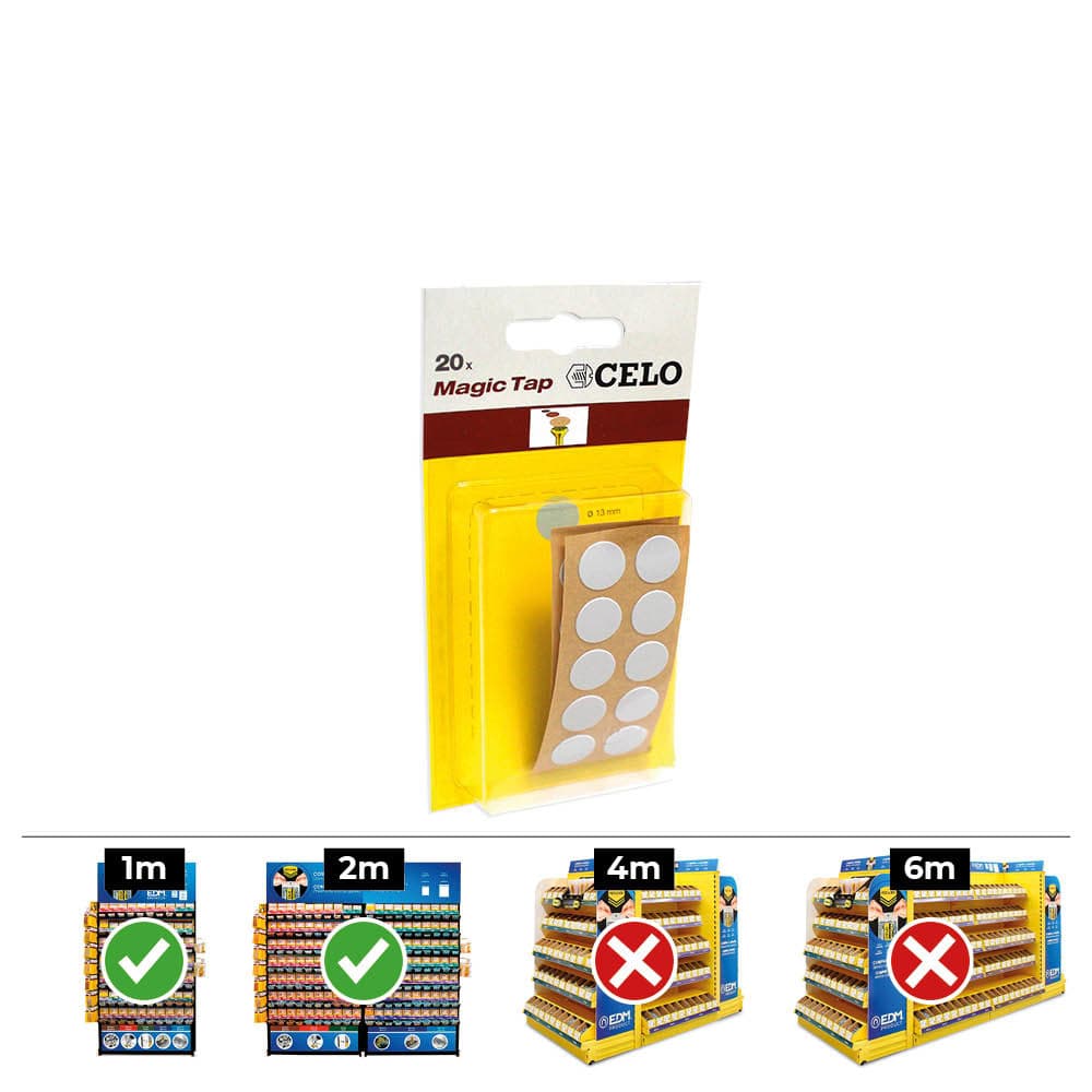 Celo Caixa 10 Blisters 20UN Adhesive Plug Din / Ref Mtap Grey - 840011021