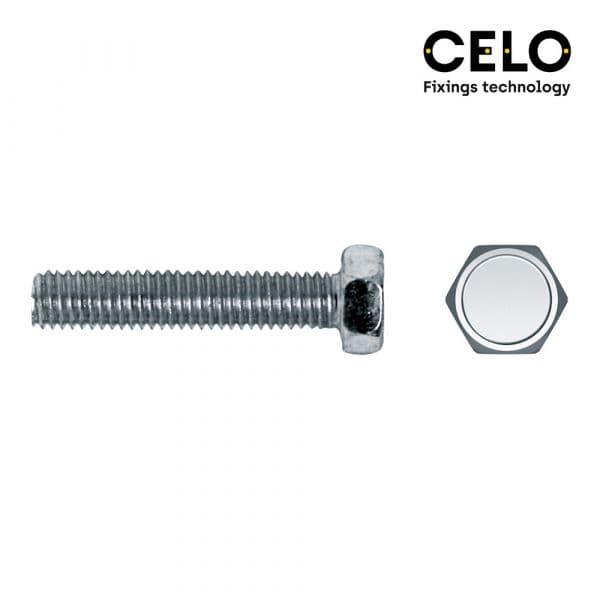 Celo Caixa 200 Uni. Parafuso de Métrica Hexagonal Din/ref 933 5X60 Galvanizado - ELK17354