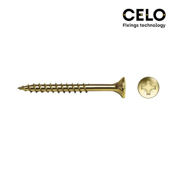 Celo Caixa 30UN Parafuso Madeira Pz R/parc Din/ref Vloxp 6X100 - ELK17106