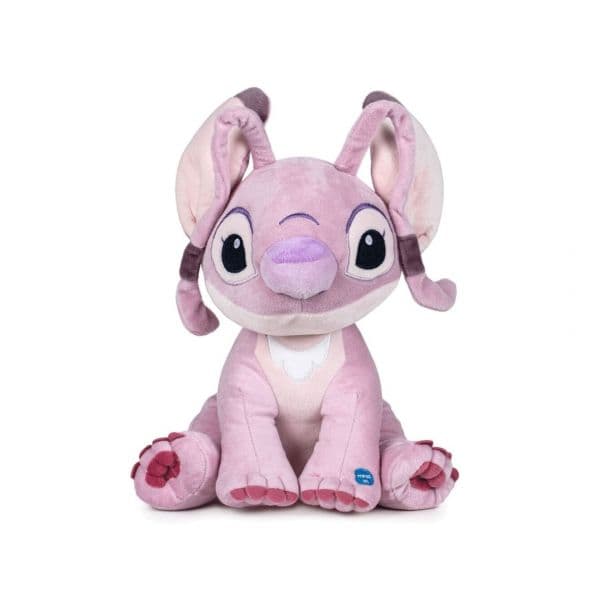 Disney Peluche Angel Stitch Som Suave Azul 60cm