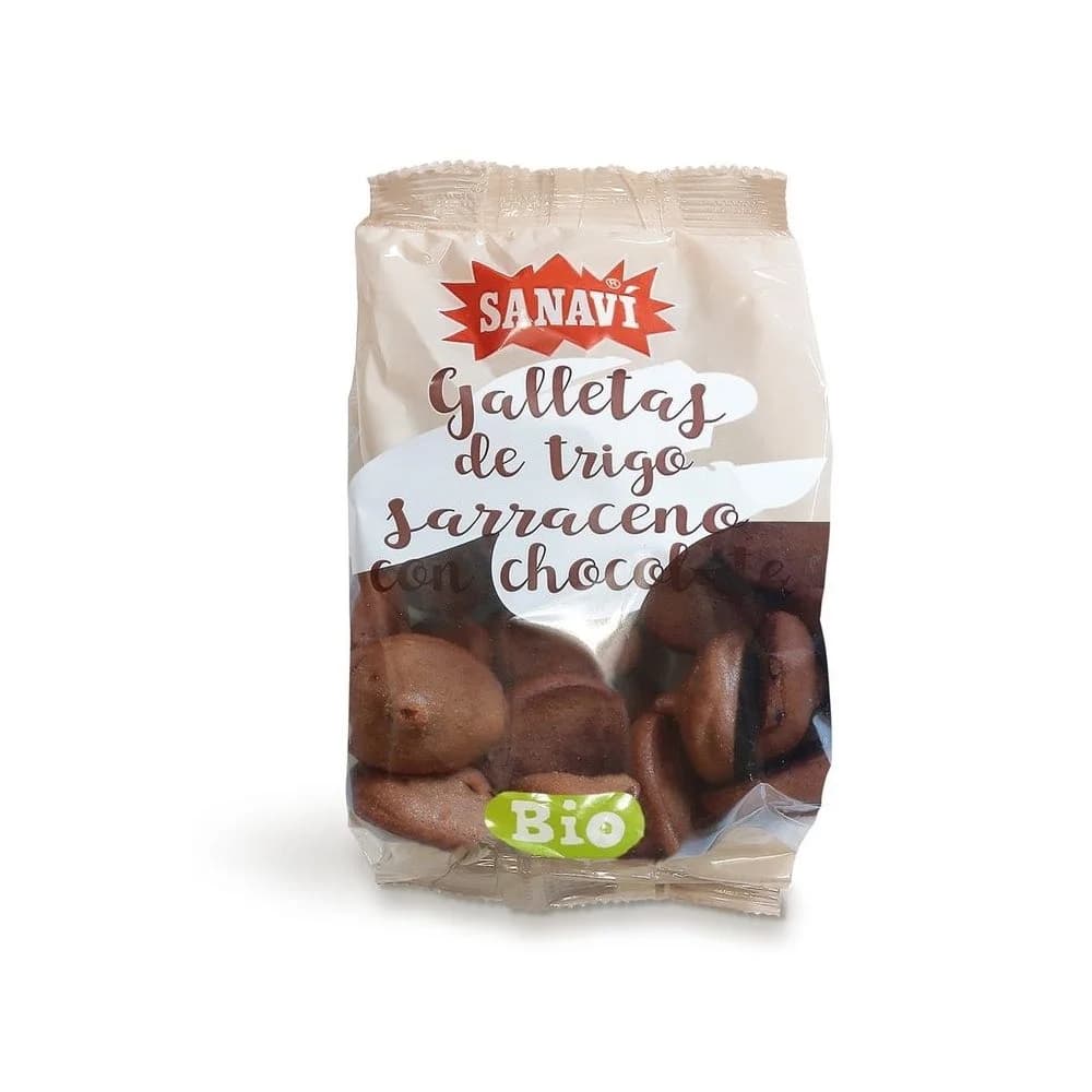 Galletas ecológicas de trigo sarraceno y chocolate – Sanavi