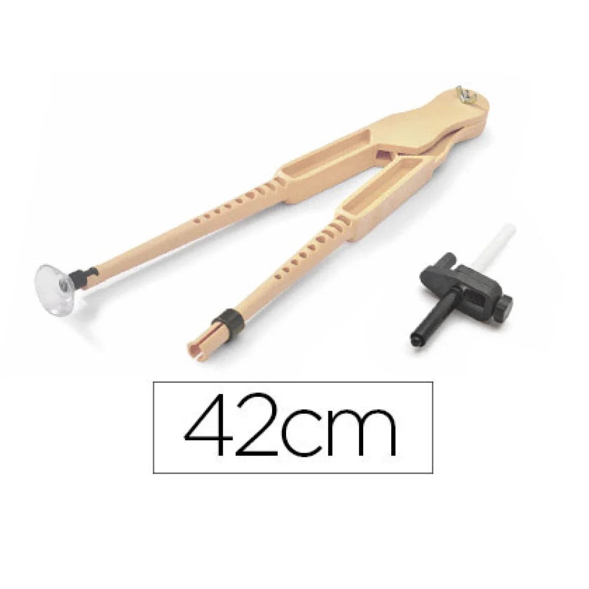 Faibo Compasso Para Quadro de Plástico Com Adaptador Imitacaod de Madeira 42 Cm - 8425901238017