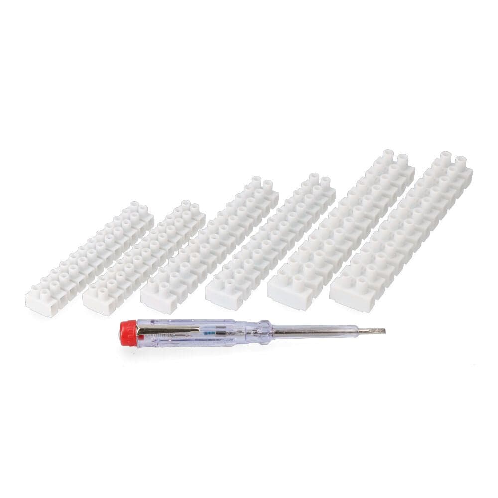 EDM Kit DIY Elétrico 02202 com Chave de Fendas Elétrica e Fichas de Ligação Preto