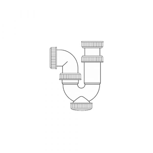 Mirtak Sifão Curvo Extensível 1"1/2" sem Válvula Plástico Pvc - ELK01592