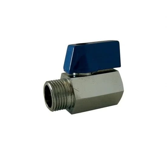 Válvula esfera mini macho/fêmea 1/2" refª 01617 EDM