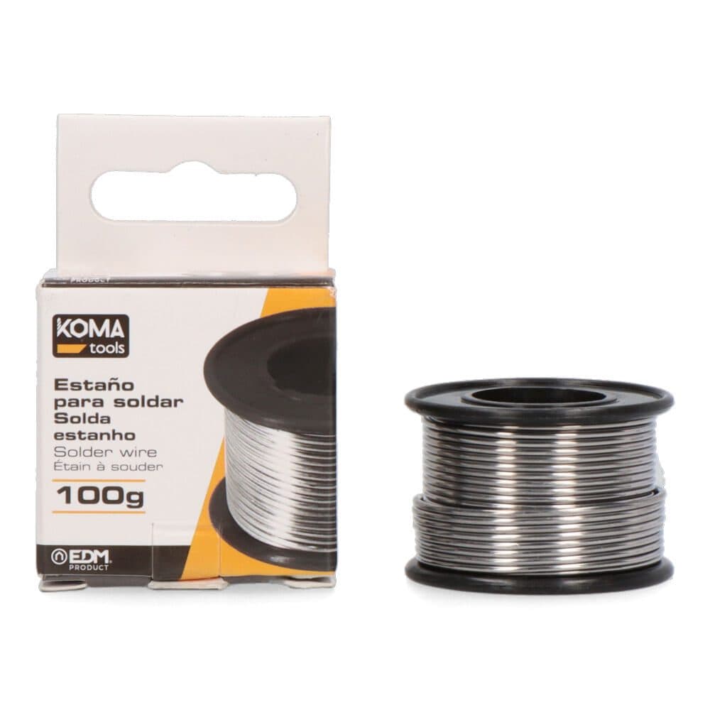EDM Fio de Estanho em Rolo 100gr 63% 1mm - ELK02416