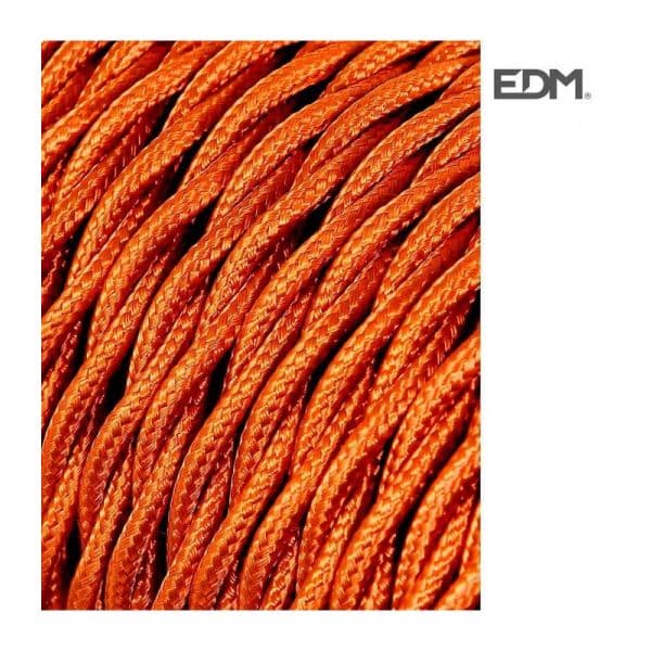 EDM Cabo Tecido Trenzado 2X0,75Mm C-12 Oro Seda 5M