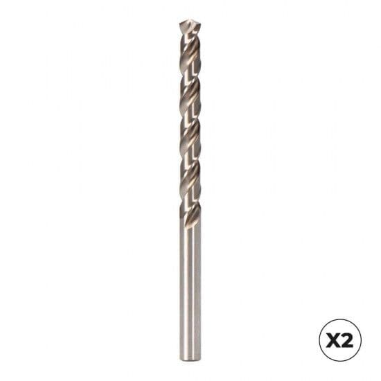 Koma Tools Brocas Cilíndricas Curtas HSSE DIN-338N Inox 2,50mm Pacote de 2