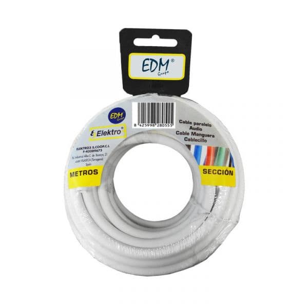 EDM Fio Elétrico Tubular 3X1,5Mm Branco 25Mts