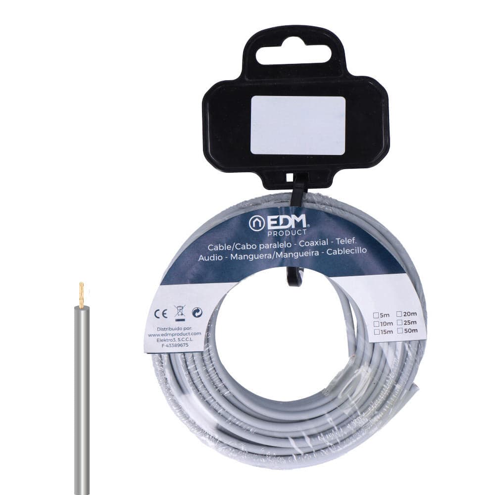ROLO DE CABO FLEXÍVEL 2,5MM CINZENTO LIVRE DE HALOGÉNEOS 25M