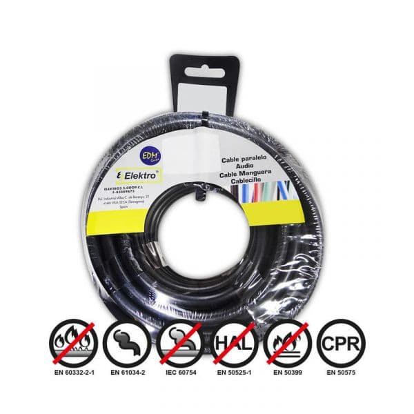 Fio Elétrico Flexível 4Mm Negro 50Mts Libre de Halógen