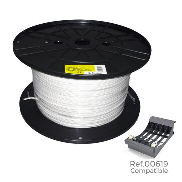 Edm Rolo de Cabo 3x1mm Plano Branco 300mts (bobine Grande ø400x200mm)