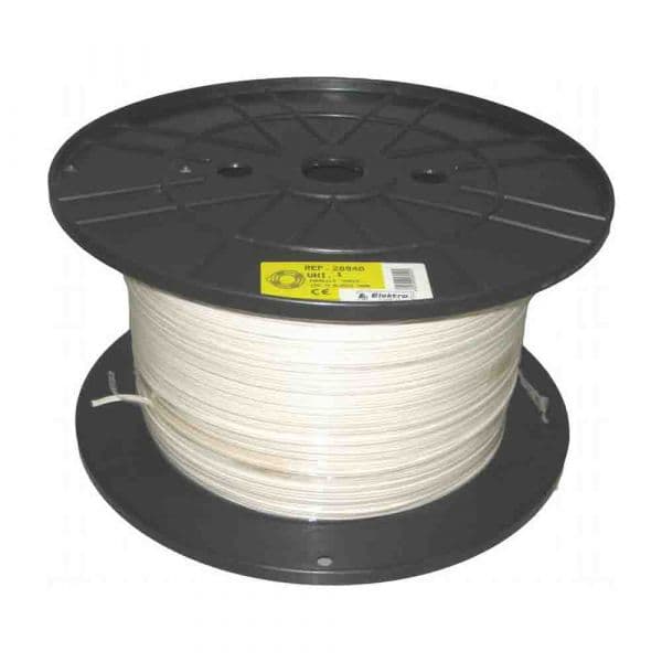 EDM Rolo de Cabo Redondo 2X1,5MM Branco 300MTS (bobine Grande Ø400x200mm) - ELK28961