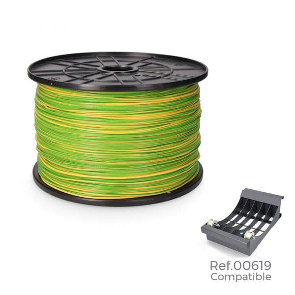 Edm Bobine Cabo Flexivel 1,5mm Bicolor 1000m (bobine Grande ø400x200mm)