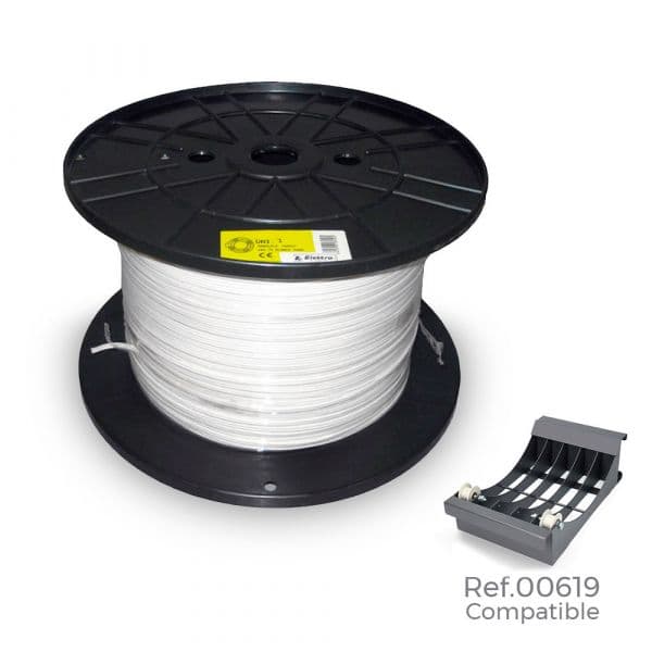 Edm Bobine de Cabo Paralelo Audio 2x1,5mm Branco 500m