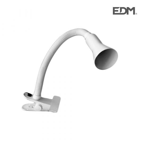 EDM Candeeiro Flexo Tóquio E14 40W Branco